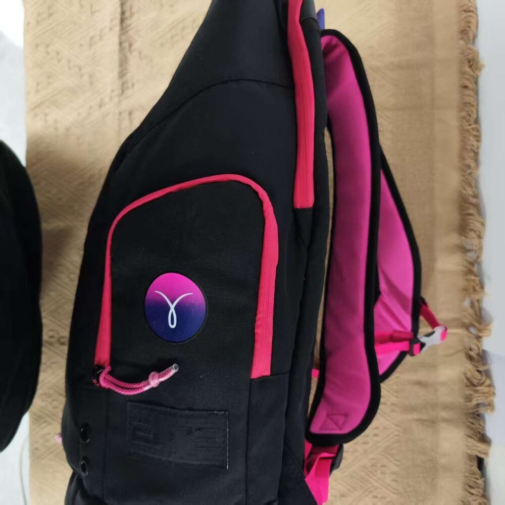 🔥Nike Men's Black Backpack with Pink and Purple Accents - Picture 2 of 4